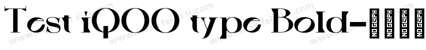 Test iQOO type Bold字体转换